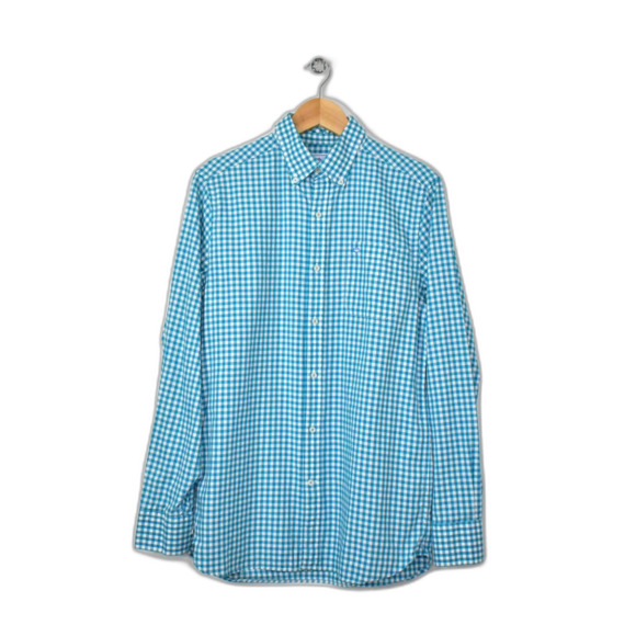 Southern Tide Trim Fit Shirt Men Size S Skipjack Long Sleeve Cotton Check Button - Picture 2 of 13